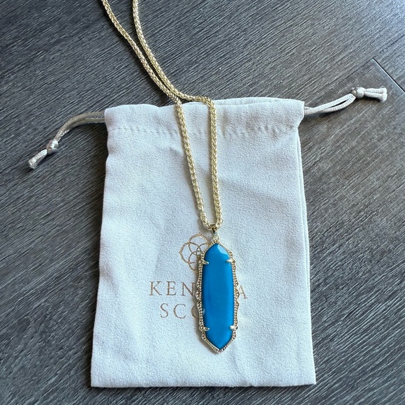 Kendra Scott Jewelry - Kendra Scott Blue Agate Frances Necklace